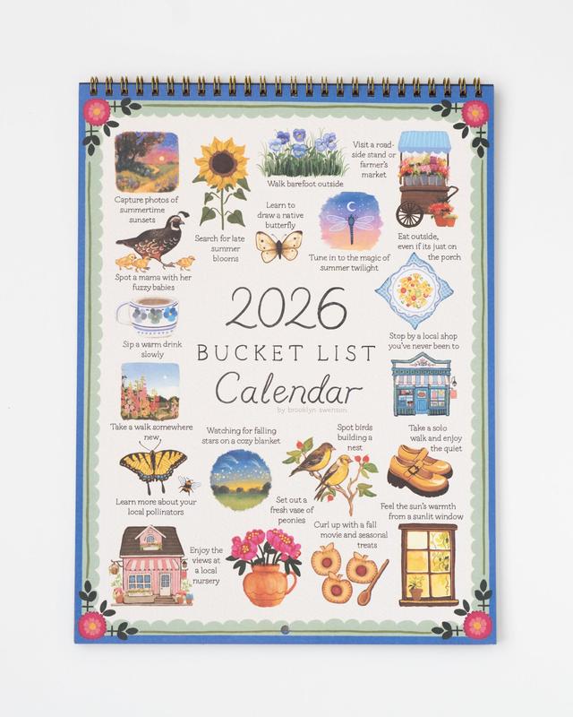2026 Bucket List Calendar